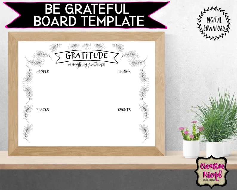 gratitude bulletin board ideas | gratitude box ideas | what is a gratitude board