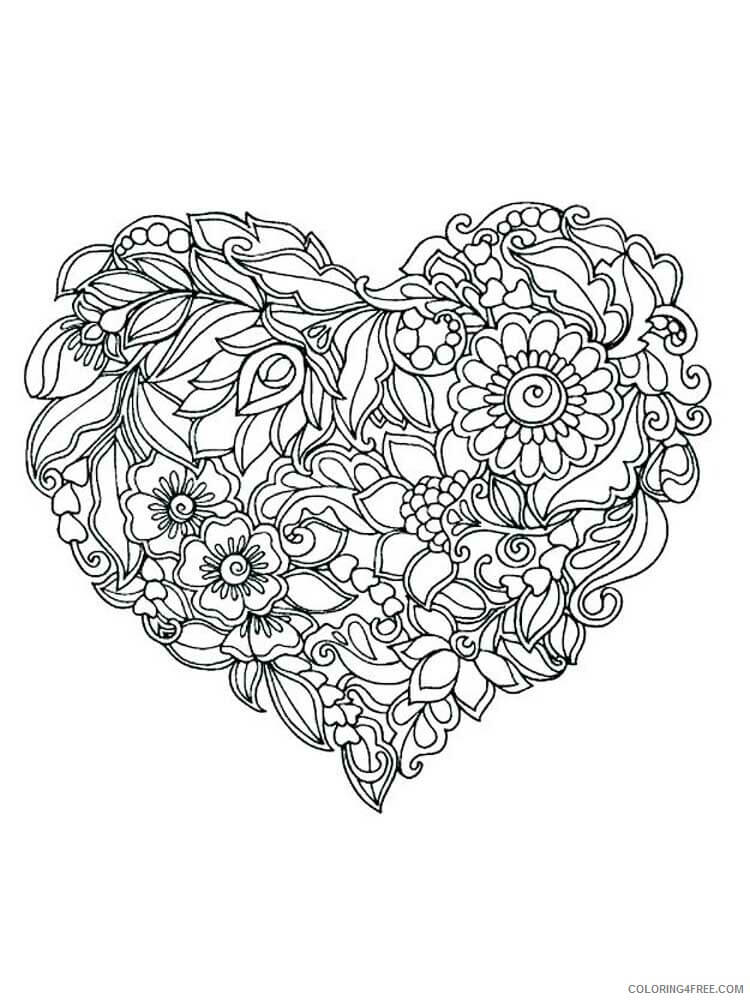 hearts coloring pages for adults | free heart coloring pages for adults | heart coloring pages for adults