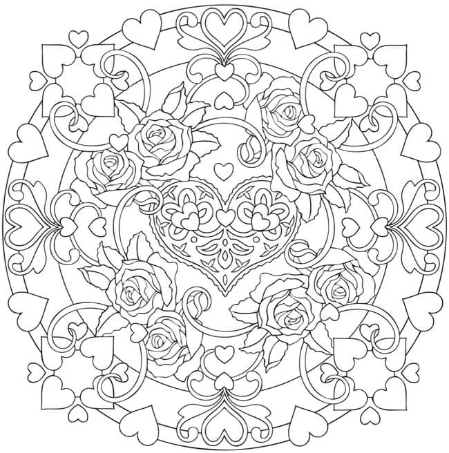 heart coloring pages for adults | love coloring pages printable | heart coloring meaning