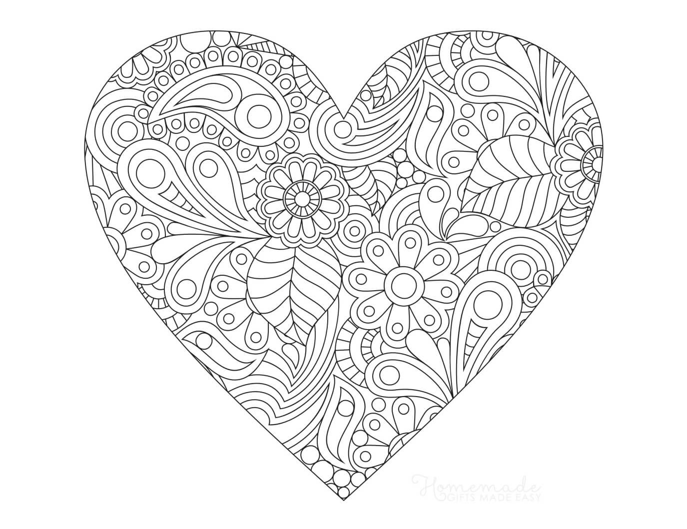 human heart coloring pages for adults | heart coloring pages printable | coloring pages of hearts and flowers