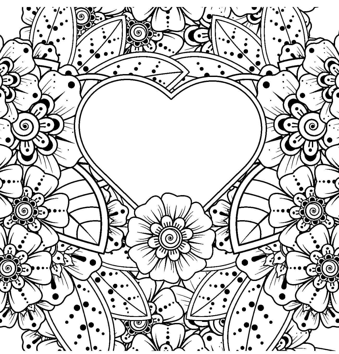 heart coloring pages for adults | heart coloring pages for toddlers | heart coloring pages printable