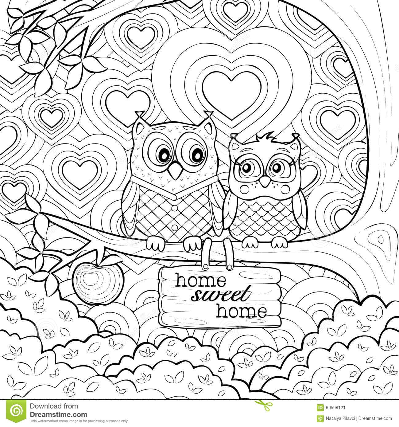 Home Sweet Home | Dreamstime | coloring pages for kids pdf