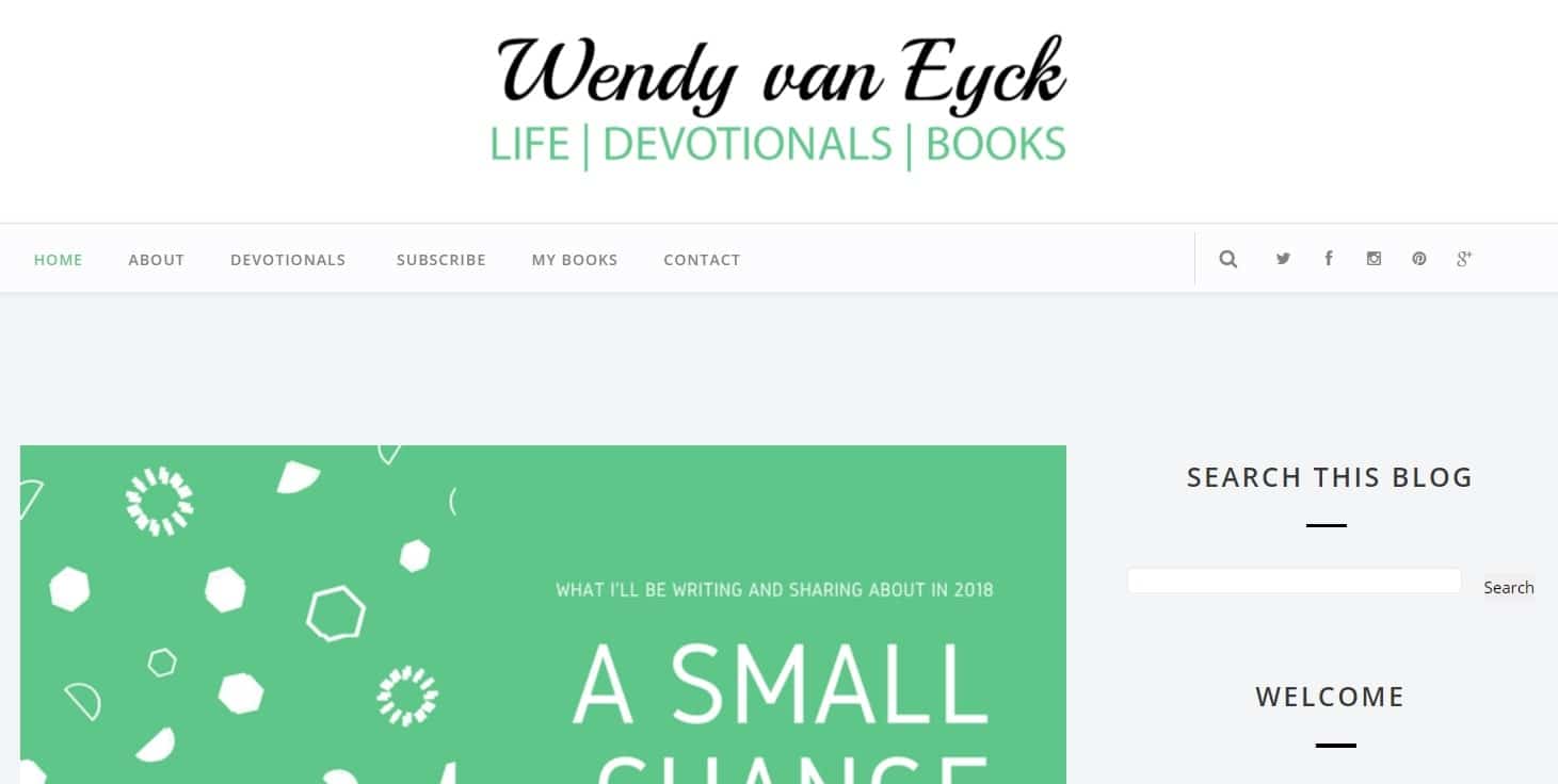 Wendy van Eyck | I Love Devotionals | daily spiritual blogs