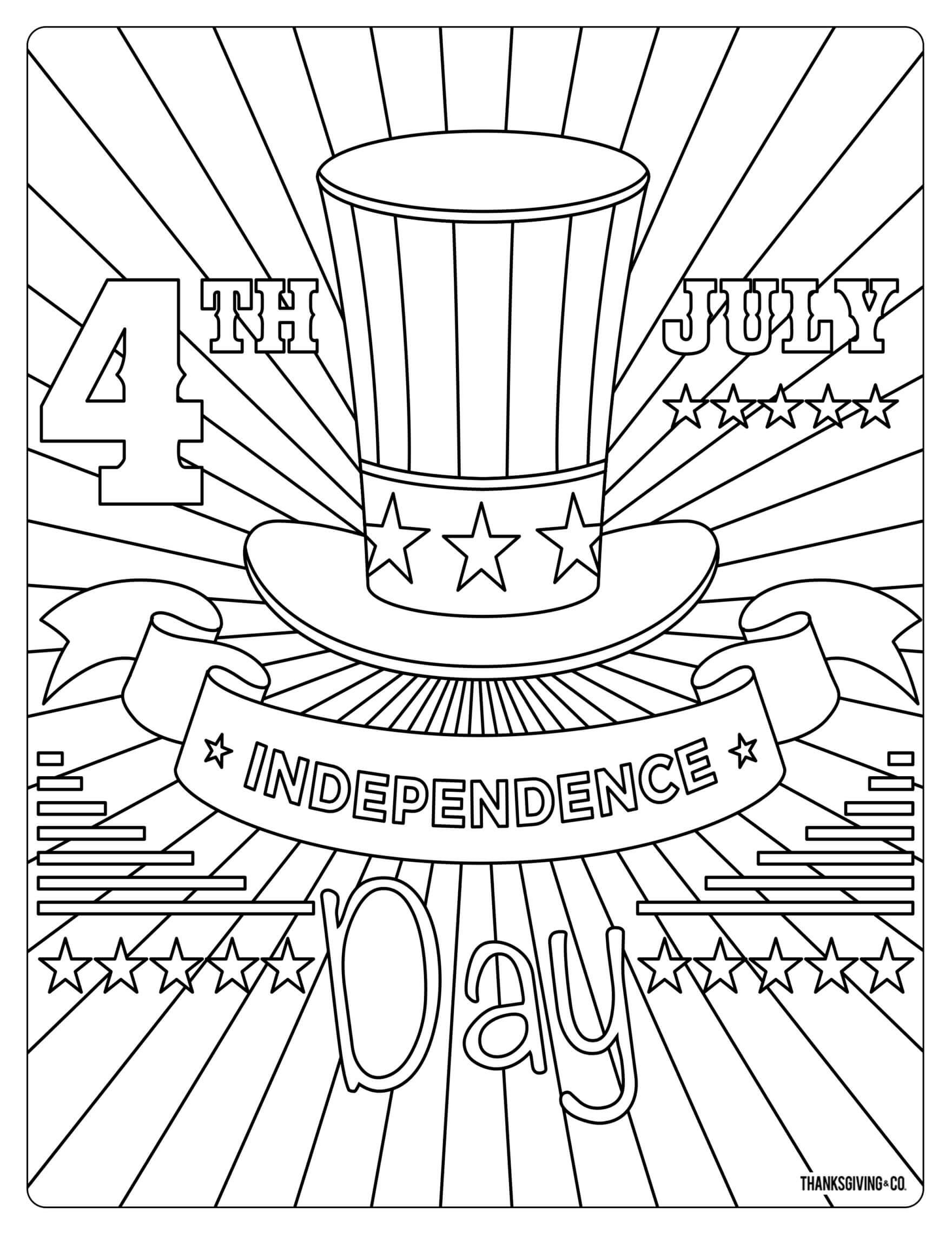 happy 4th of july coloring pages | disney 4th of july coloring pages | 4th july coloring pages