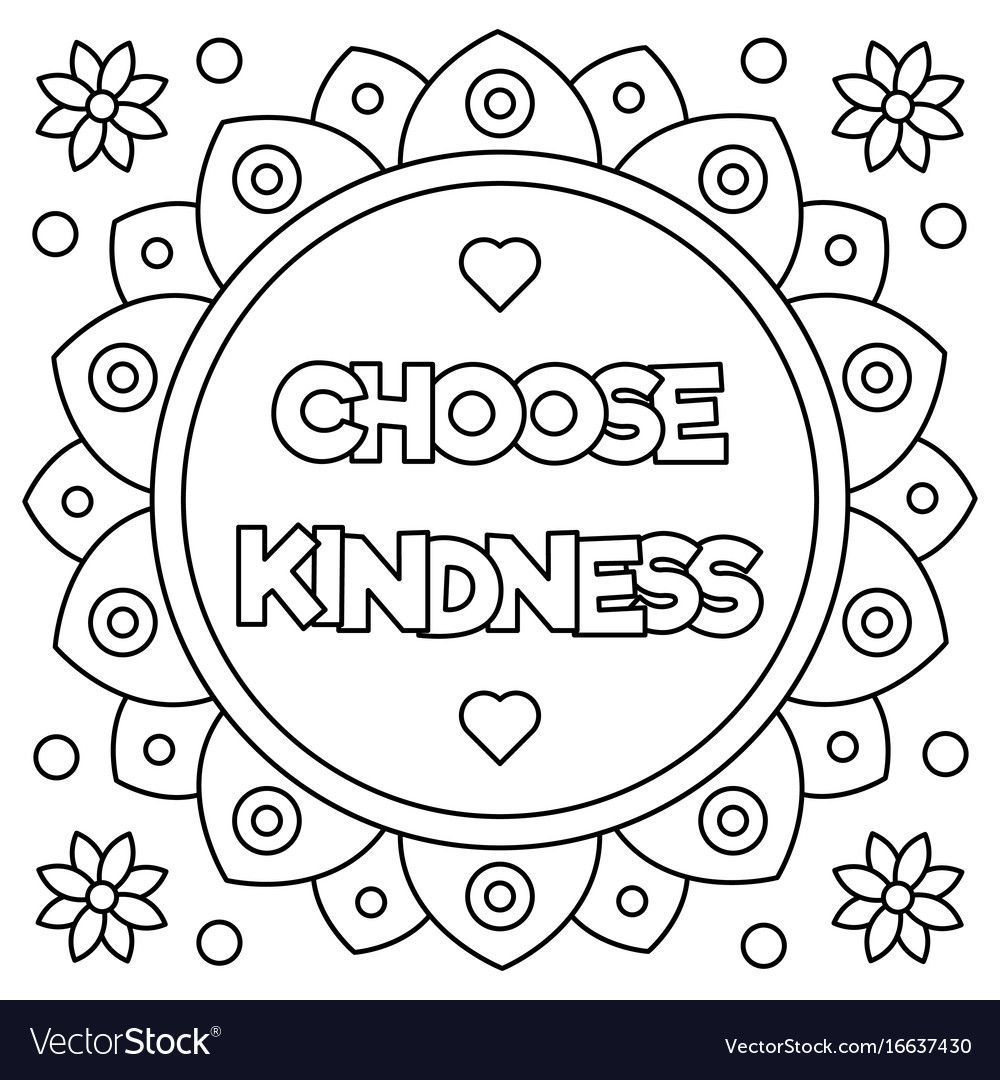 vector stock | crayola coloring pages | kindness coloring pages pdf free