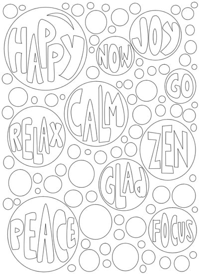 Positive Emotions | AmandaIRL | preschool coloring pages pdf