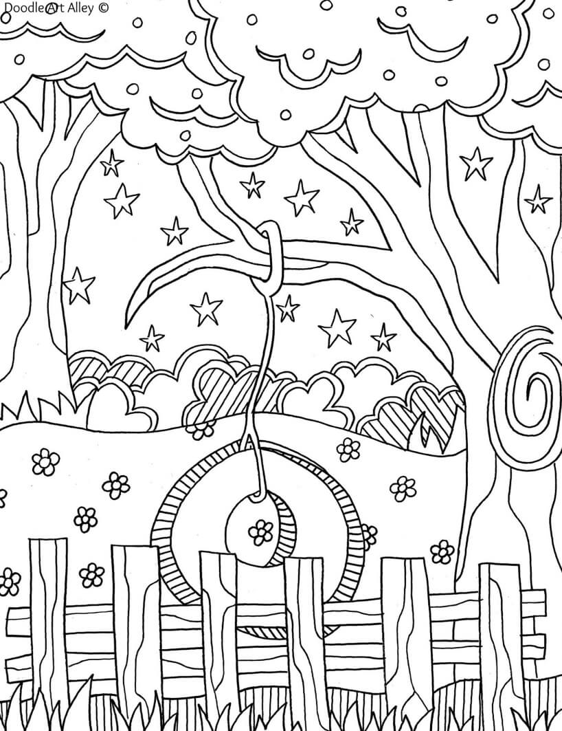 fall coloring pages | beach coloring pages | cute summer coloring pages
