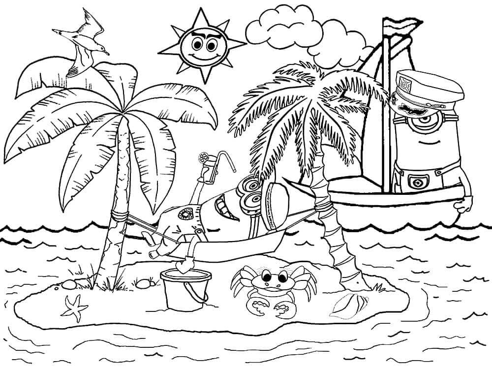 summer coloring pages | rescue riders summer coloring pages | beach summer coloring pages