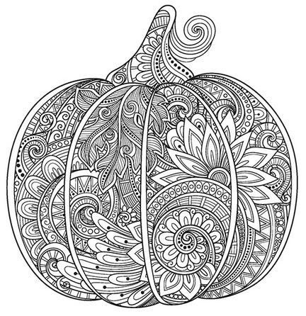 Pumpkin Mandala | Sunshine and Pumpkins | thanksgiving snoopy coloring pages