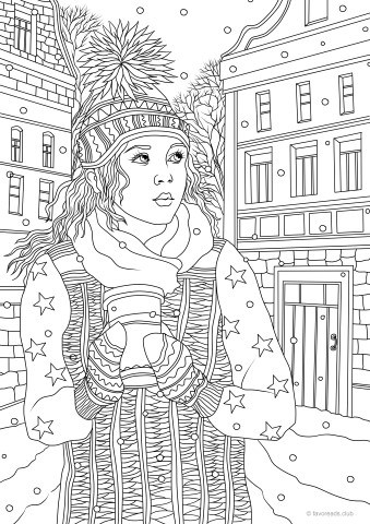 winter coloring pages pdf | free online winter coloring pages | cute winter coloring pages