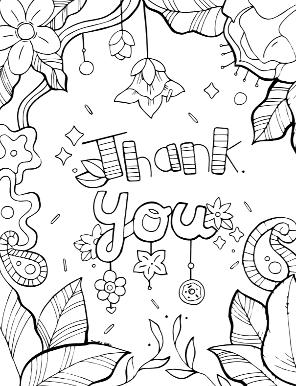 Gratitude Is Happiness | Phoenix Physical Therapy | coloring pages for kids printable
