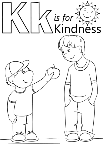 super coloring | be kind coloring page colored | crayola coloring pages
